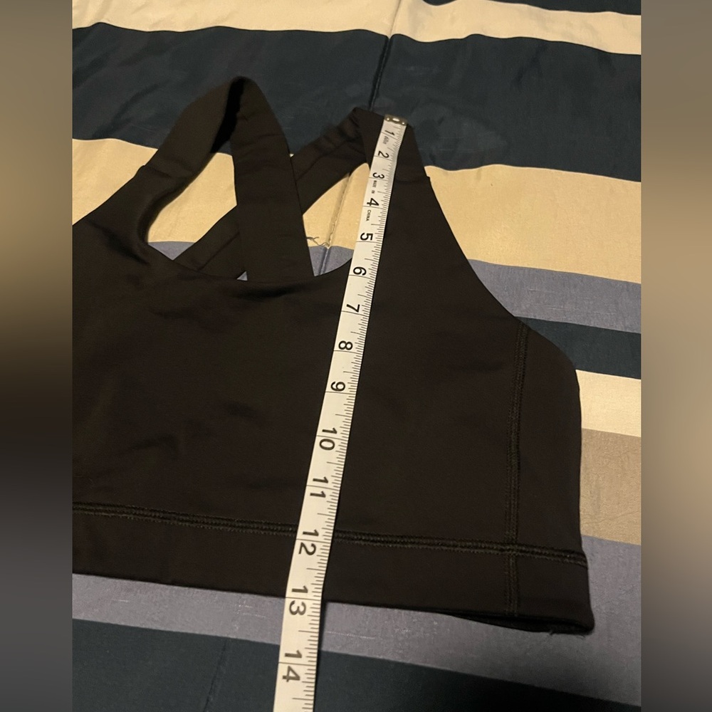 🍋 LIKE NEW Lululemon All Sport Bra B/C Cup - Black - Sz 10 - Picture 5 of 6